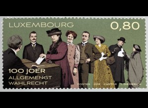 Luxemburg 2019 Nr. 2206 100 Jahre allgemeines Wahlrecht Emanzipation Gleichheit