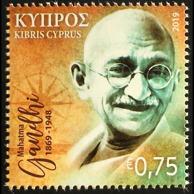 Zypern griechisch Cyprus 2019 Nr. 1417 150. Geburtstag von Mahatma Gandhi 