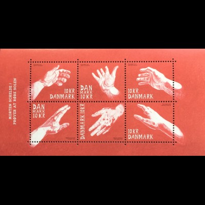 Dänemark 2019 Block 73 Briefmarkenkunst Zeichnungen von Morten Schelde Kunst