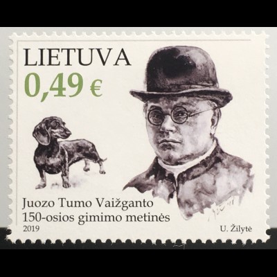 Litauen Lithuania 2019 Nr. 1316 100. Geburtstag von Juozas Tumas-Vaižganta