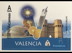 Spanien España 2019 Nr. 5374 Freimarke Provincen Valencia