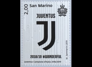 San Marino 2019 Nr. 2800 8. Gewinn der ital. Fußballmeisterschaft Juventus Turin