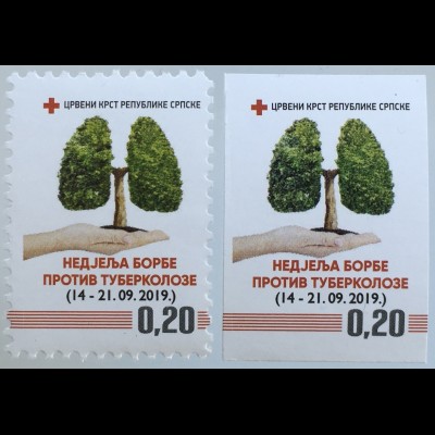Bosnien Herzegowina Serbische Republik 2019 Nr. 45 Zwangszuschlag Rotes Kreuz 
