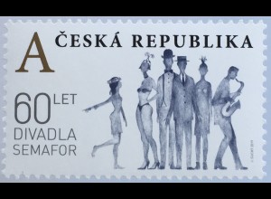 Tschechische Republik 2019 Nr. 1046 60 Jahre Theater Semafor Kunst und Kultur