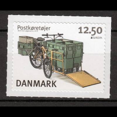 Dänemark 2013 Michel Nr. 1738 Europa Postfahrzeug Elektrofahrrad