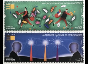 Portugal 2019 Nr. 4559-60 30 Jahre Amt für Post und Telekommunikation (ANACOM)