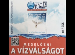 Ungarn Hungary 2019 Block 435 Wasser Gipfel Water Summit in Budapest
