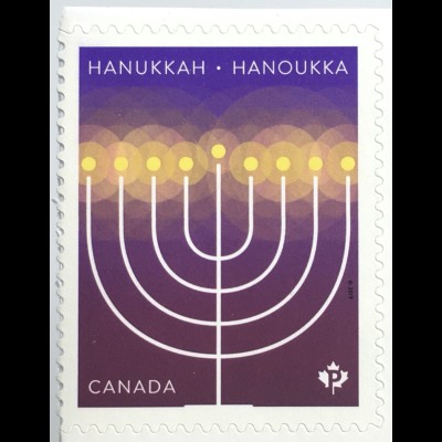 Kanada Canada 2019 Neuheit Hanukkah Chanukka jährlich gefeiertes jüdisches Fest
