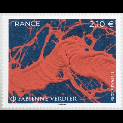 Frankreich France 2019 Nr. 7503 Fabienne Verdler Moderne Kunst Gemälde China