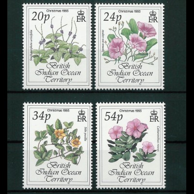 Britisches Territorium im Indischen Ozean (BIOT) Mi.-Nr. 144-47, Blumen, 1993