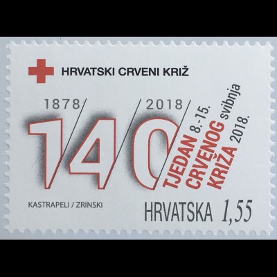 Kroatien Croatia 2019 Nr. 150 Zwangszuschlagsmarken Rotes Kreuz