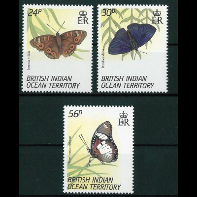 Britisches Territorium im Indischen Ozean (BIOT) Mi.-Nr. 155-57 vom August 1994