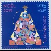 Luxemburg 2019 Nr. 2215-16 Weihnachten Briefmarken mit Lacküberzug Christmas