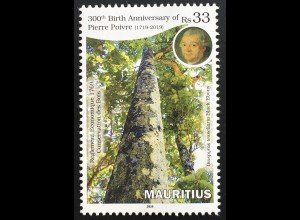 Mauritius 2019 Nr. 1212 300. Geburtstag von Pierre Poivre Gartenbaufachmann 