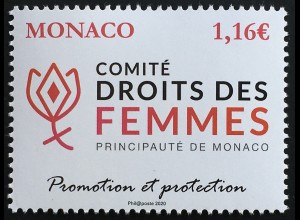 Monako Monaco 2019 Nr. 3471 Frauenrechte Komitee zum Schutz der Rechte der Frau