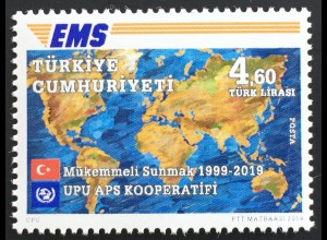 Türkei Turkey 2019 Michel Nr. 4541 20 Jahre Express Mail Service (EMS)