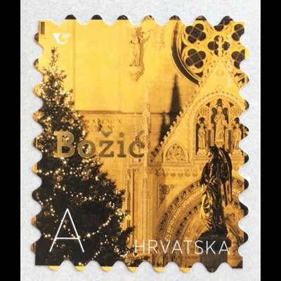 Kroatien Croatia 2019 Nr. 1432 Weihnachten Christmas Natale mit Goldfolie skl