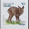Dänemark 2019 Nr. 1997-2001 Säugetiere Fauna Wildtiere Rehkitz Igel Marder 