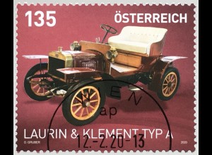 Österreich 2020 Nr. 3504 Historische Automobile Laurin & Klement Oldtimer Skoda