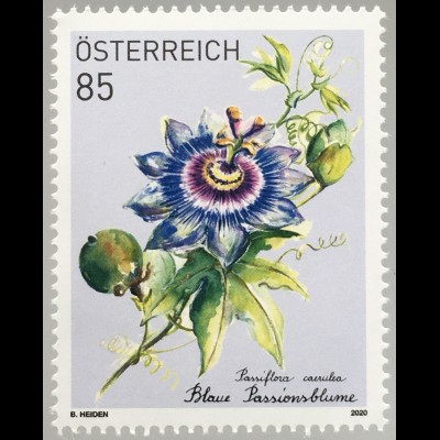 Österreich 2020 Nr 3510 Blaue Passionsblume Flora Natur Blume