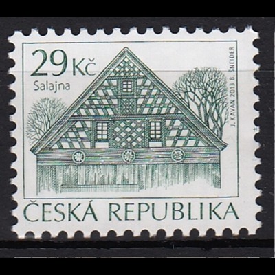Tschechische Republik 2013, Michel Nr. 787 ** postfr. Freimarke Volksarchitektur