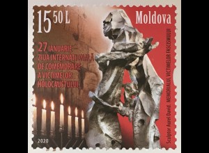 Moldawien Moldova 2020 Nr. 1129 Tag des Gedenkens an die Opfer des Holocaust