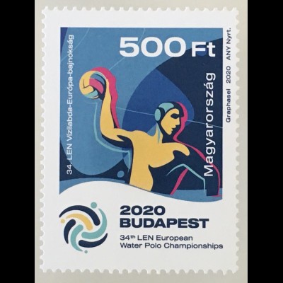Ungarn Hungary 2020 Neuheit 30. Wasserball Handballer Ballsport