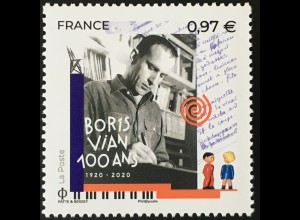 Frankreich France 2020 Nr. 7613 100. Geburtstag Boris Vian Komponist Songwriter