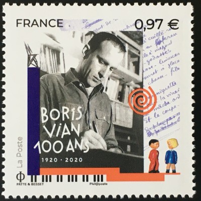 Frankreich France 2020 Nr. 7613 100. Geburtstag Boris Vian Komponist Songwriter