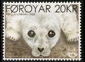 Dänemark Färöer 2020 Nr. 976 NORDEN: Robbenbaby Tierkinder Fauna Raubtier