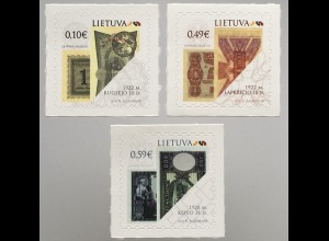 Litauen Lithuania 2020 Nr. 1320-22 Historisches Papiergeld Banknoten Geldwesen 