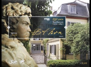 Portugal 2020 Block 456 Ludwig van Beethoven Musiker Komponist Klassik 