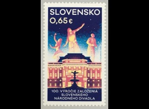 Slowakei Slovakia 2020 Nr. 895 Nationaltheater Kultur Schauspiel Kunst