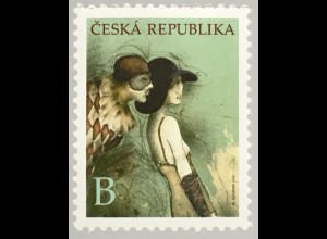 Tschechische Republik 2020 Nr. 1060 Grußmarke Gemälde Versuchung Suchánek 