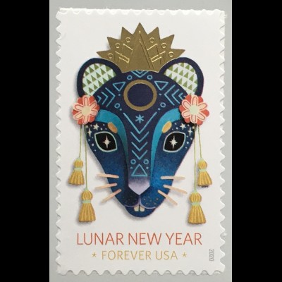USA Amerika 2020 Nr 5666 Chinesisches Neujahr Jahr der Ratte Lunarserie