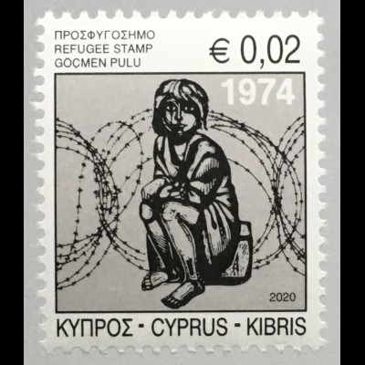 Zypern griechisch Cyprus 2020 ZZ 22 Zwangszuschlag Flüchtlingshilfe Kinder