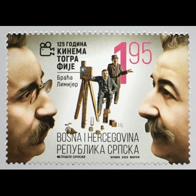 Bosnien Herzegowina Serbische Republik 2020 Nr. 822 Kinematographie Filmkunst