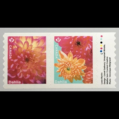 Kanada Canada 2020 Nr. 3800-01 Dahlien Blumen Flora Korbblütler Blüten
