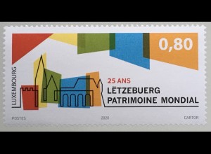 Luxemburg 2020 Nr. 2227 Altstadt Festungsanlagen Aufnahme in das UNESCO-Welterbe