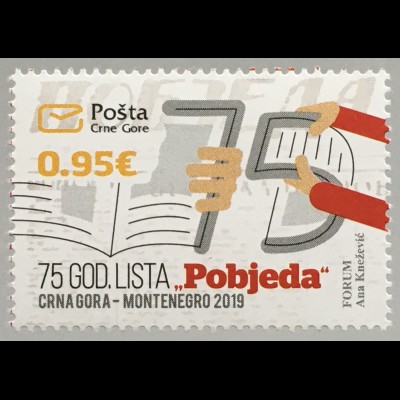 Montenegro 2019 Nr. 438 75 Jahre Tageszeitung „Pobjeda“ Nachrichten Feuilleton