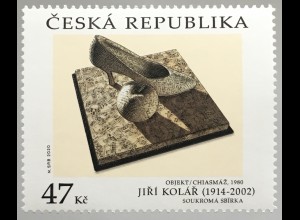 Tschechische Republik 2020 Nr. 1071 Kunst Jiří Kolář Dichter Künstler Aktivist
