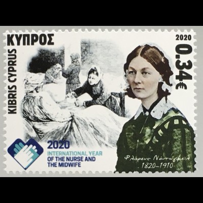 Zypern griechisch Cyprus 2020 Nr. 1437 Jahr der Hebammen Krankenschwester