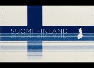 Finnland Finland 2020 Nr. 2695 Finnische Landschaft in der Nationalflagge 
