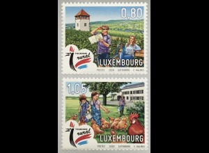 Luxemburg 2020 Nr. 2232-33 Tourismus Reiseziele Ferien auf dem Bauernhof