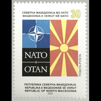 Makedonien Macedonia 2020 Nr. 915 Nordmazedonien in der NATO Nordatlantikbündnis