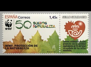 Spanien España 2020 Nr. 5441 WWF World Wild Found Schützt den Wald Blätter