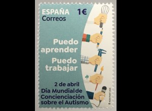 Spanien España 2020 Nr 5439 Internationaler Weltautismustag am 2. April Soziales