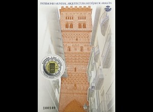 Spanien España 2020 Block 336 Architektur Aragon UNESCO-Weltkulturerbe Baustil