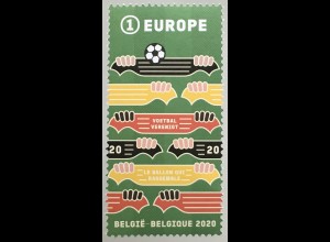 Belgien 2020 Nr. 4980 Fußball verbindet Ballsport Wettkampf Gemeinschaftssport