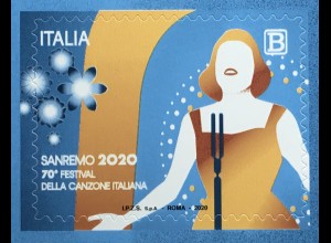 Italien Italy 2020 Nr. 4186 Festival von San Remo älteste Popmusikwettbewerb